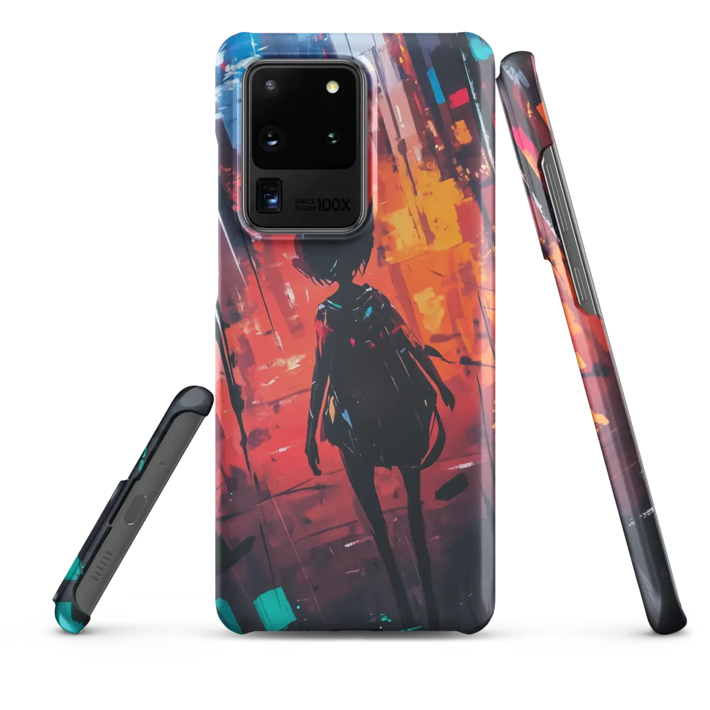 Silhouette in the Urban Abyss | Phone Case |  S20 Ultra | Snap Case | Matte