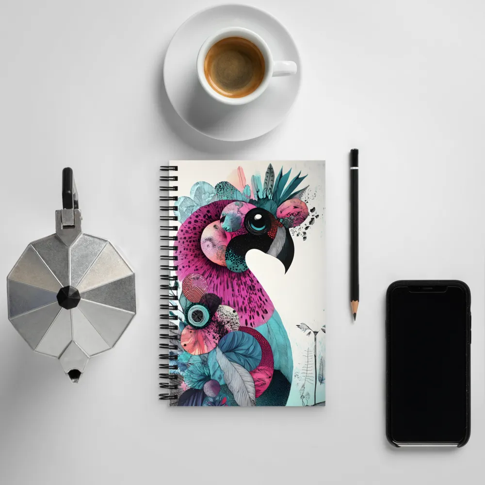 Vibrant Flamingo | Spiral Notebook