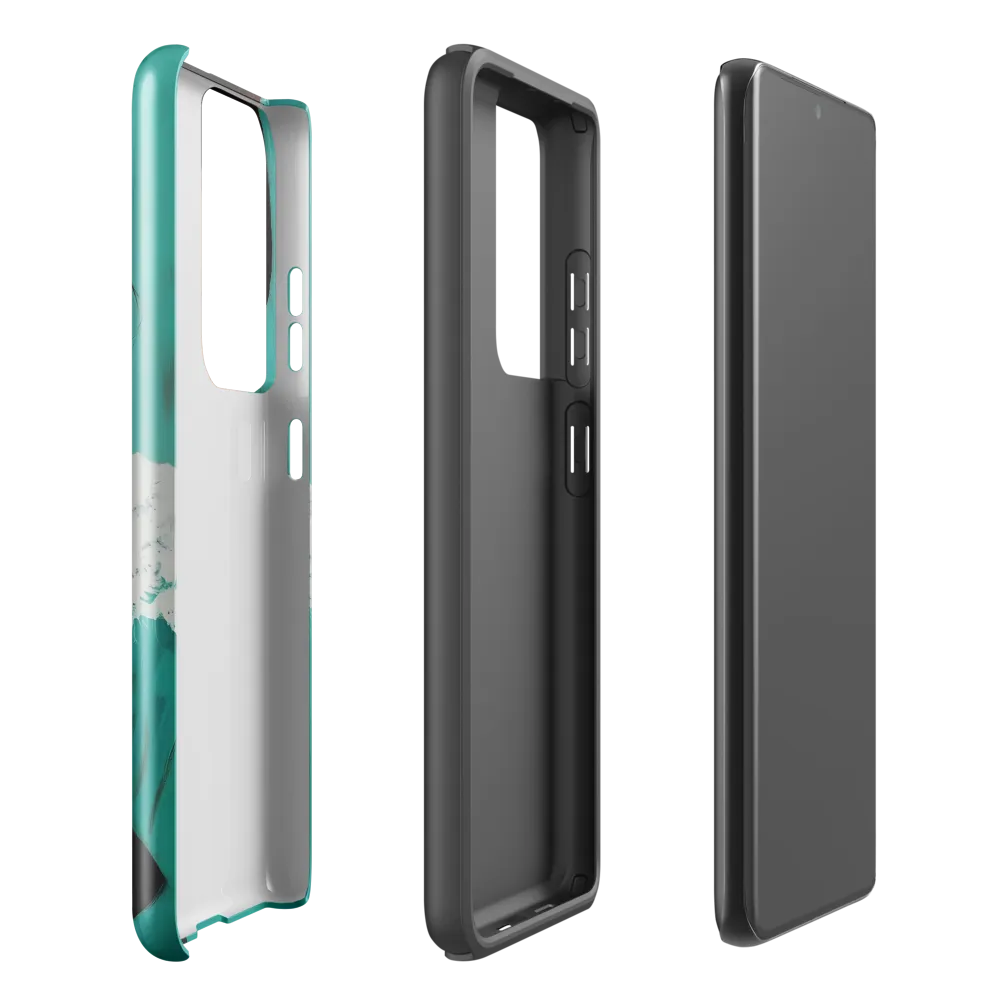 Serenity in Turquoise | Phone Case |  S21 Ultra | Tough Case | Glossy