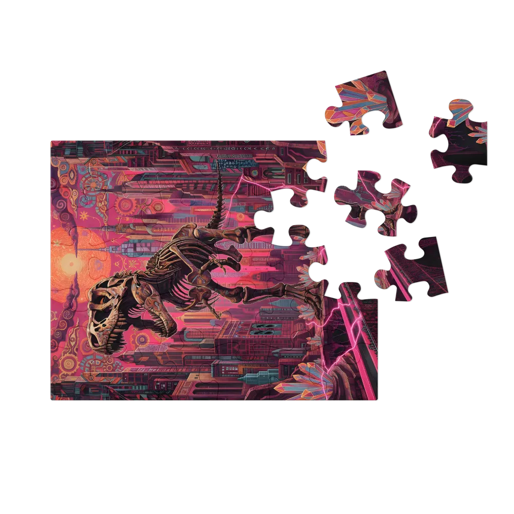 Neon Tyrant 
 Jigsaw Puzzle in Tin Box