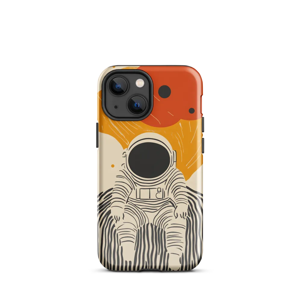 Astronaut in Cosmic Thoughts | Phone Case |  13 mini | Tough Case | Glossy