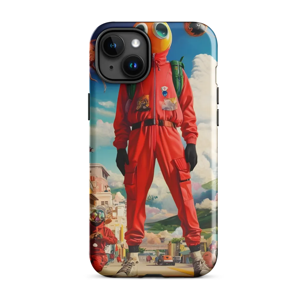Traveler with Orange Helmet