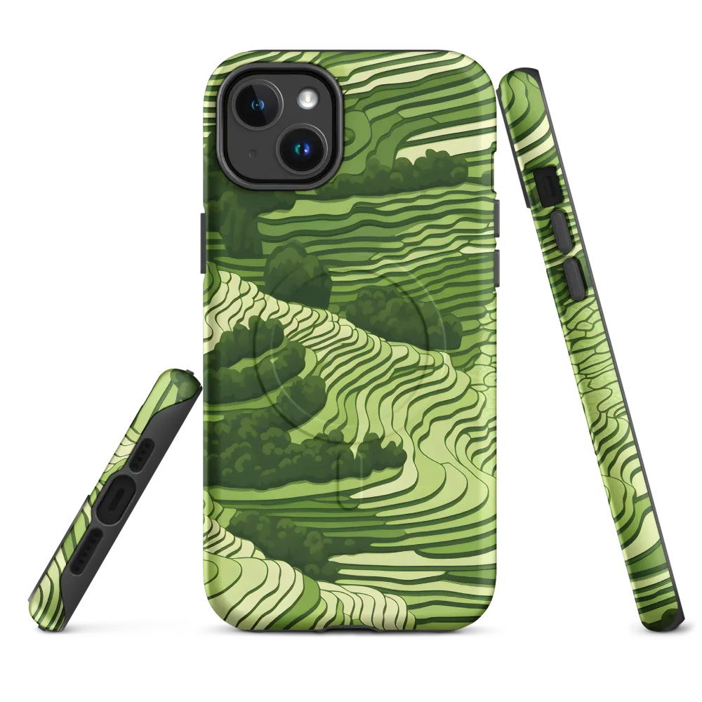 Waves of Green: An Abstract Landscape