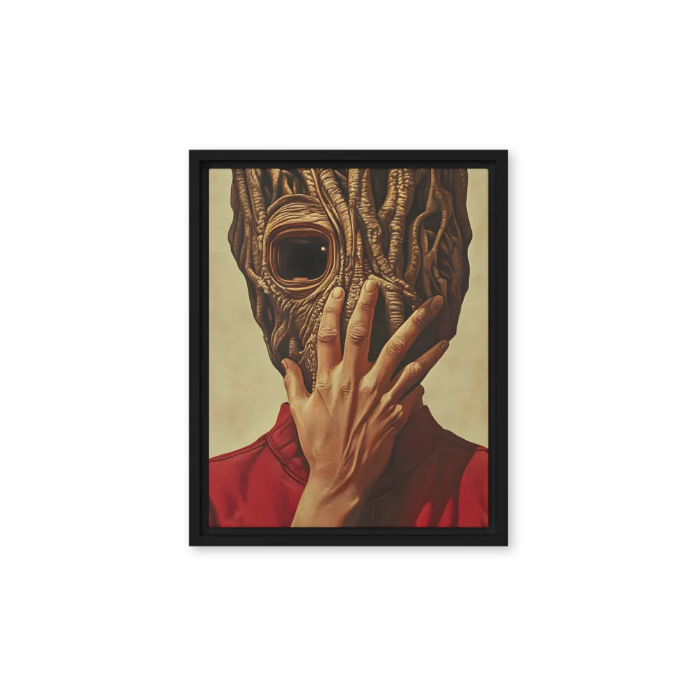 The Mask of Roots | Canvas with Black Frame | 11″×14″