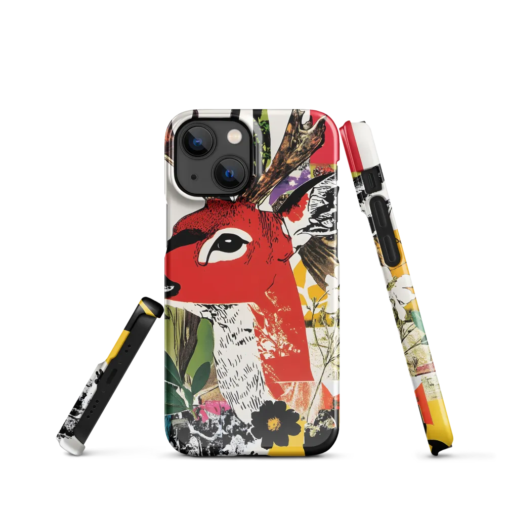 Vibrant Harmony: The Deer in Nature | Phone Case |  13 Mini | Snap Case | Glossy