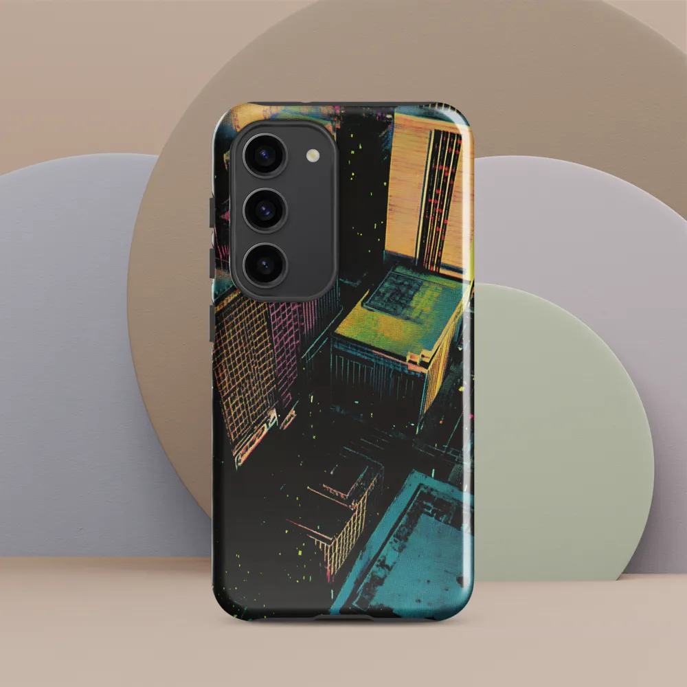 Neon Dreams: A City from Above