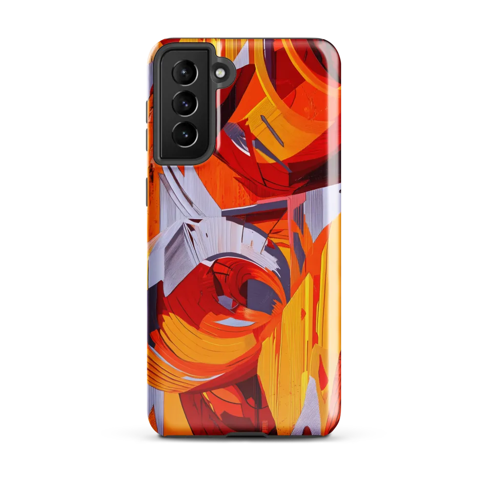 Dynamic Geometric Harmony | Phone Case |  S21 Plus | Tough Case | Glossy