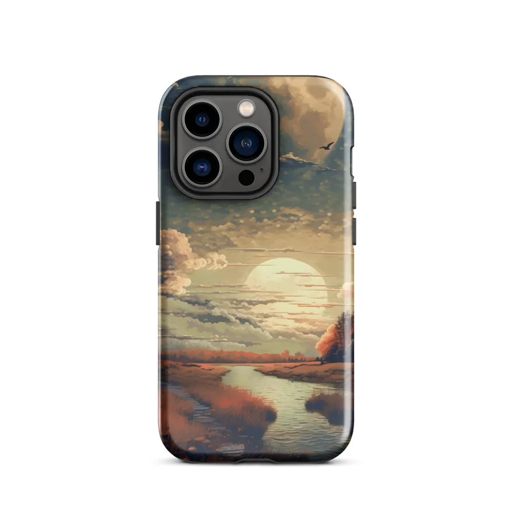Whispers of Dusk: A Tranquil River Landscape