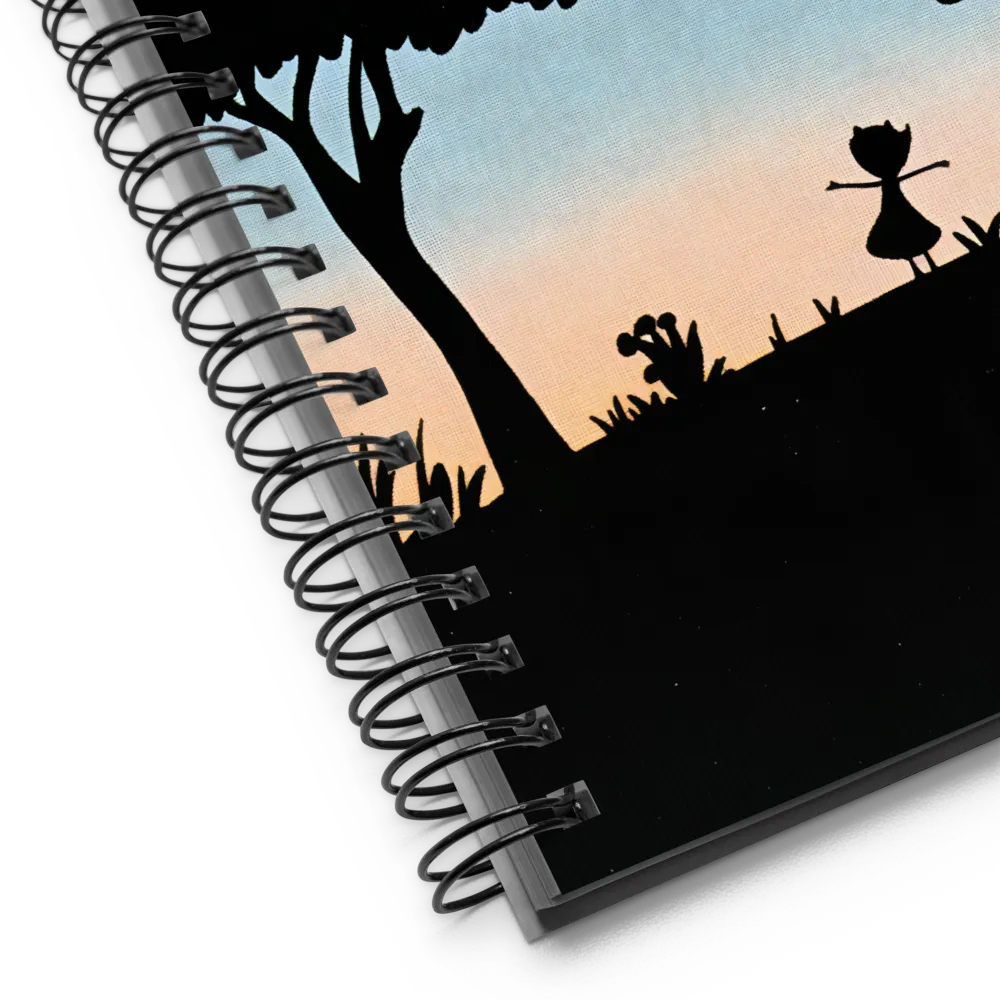 Curiosity in the Silhouette | Spiral Notebook