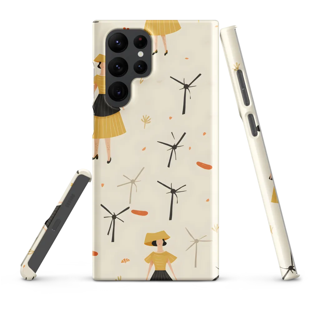 Whimsical Patterns of Nature and Femininity | Phone Case |  S22 Ultra | Snap Case | Matte