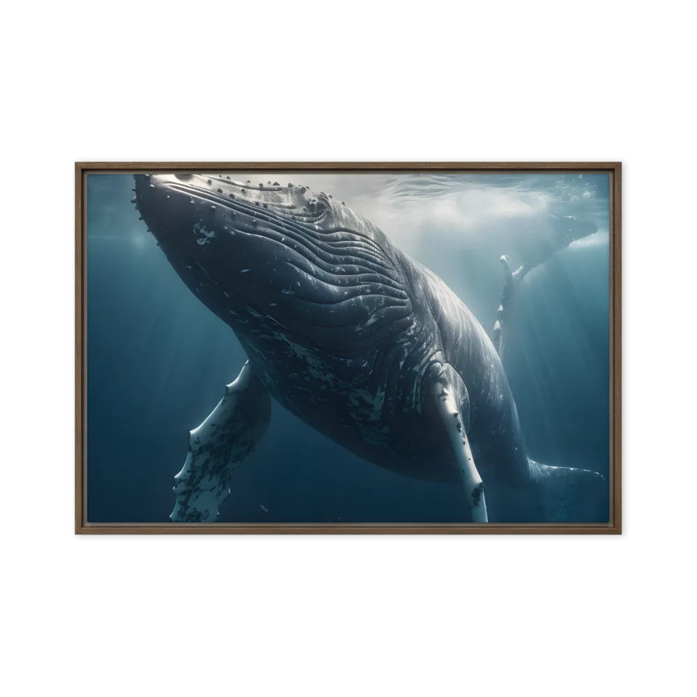 Graced by the Depths | Canvas with Brown Frame | 20″×30″
