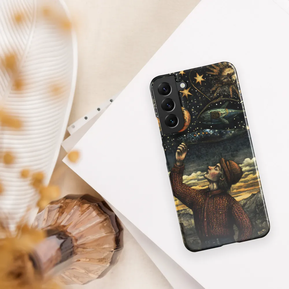 Cosmic Curiosity: A Journey Beyond Earth | Phone Case |  S22 Plus | Snap Case | Glossy