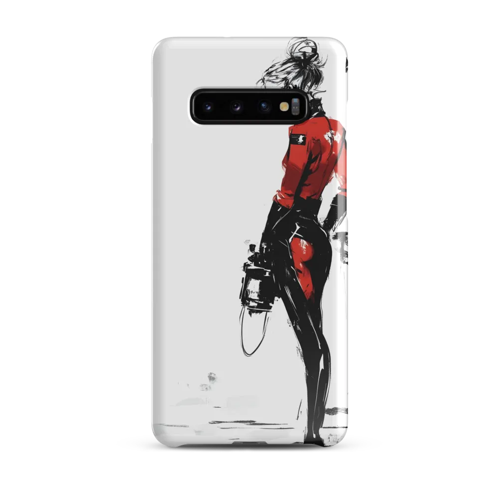 The Edgy Elegance | Phone Case |  S10 Plus | Snap Case | Glossy