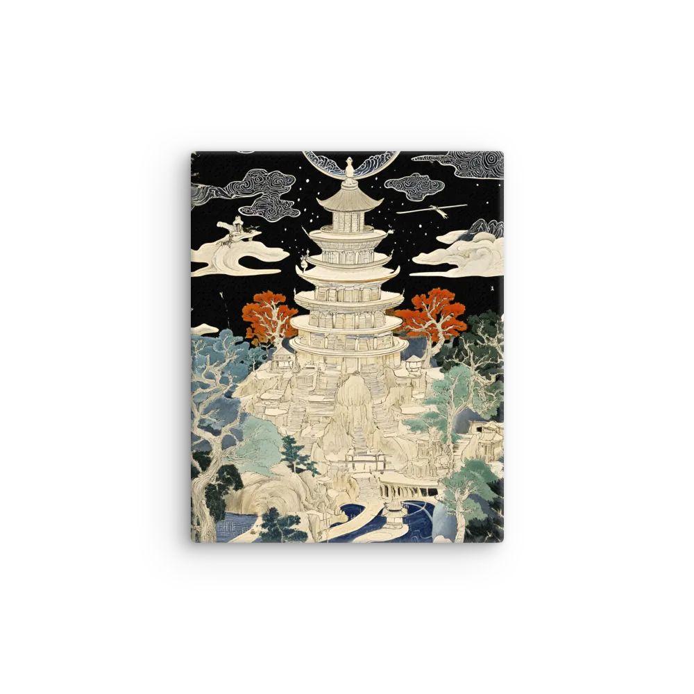 Whispers of the Pagoda | Thin Canvas | 8″×10″