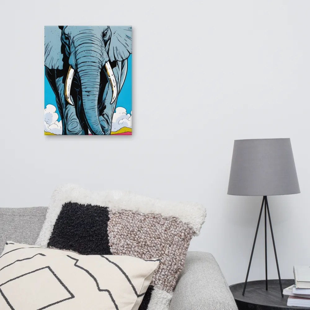 Majestic Presence: The Elephant | Canvas | 16″×20″