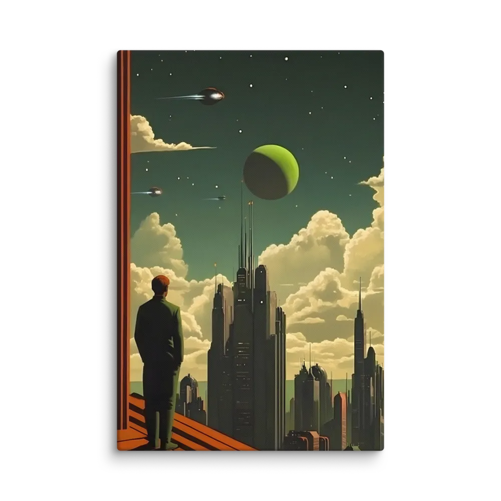 Gaze of Tomorrow: A Futuristic Vision | Canvas | 32″×48″