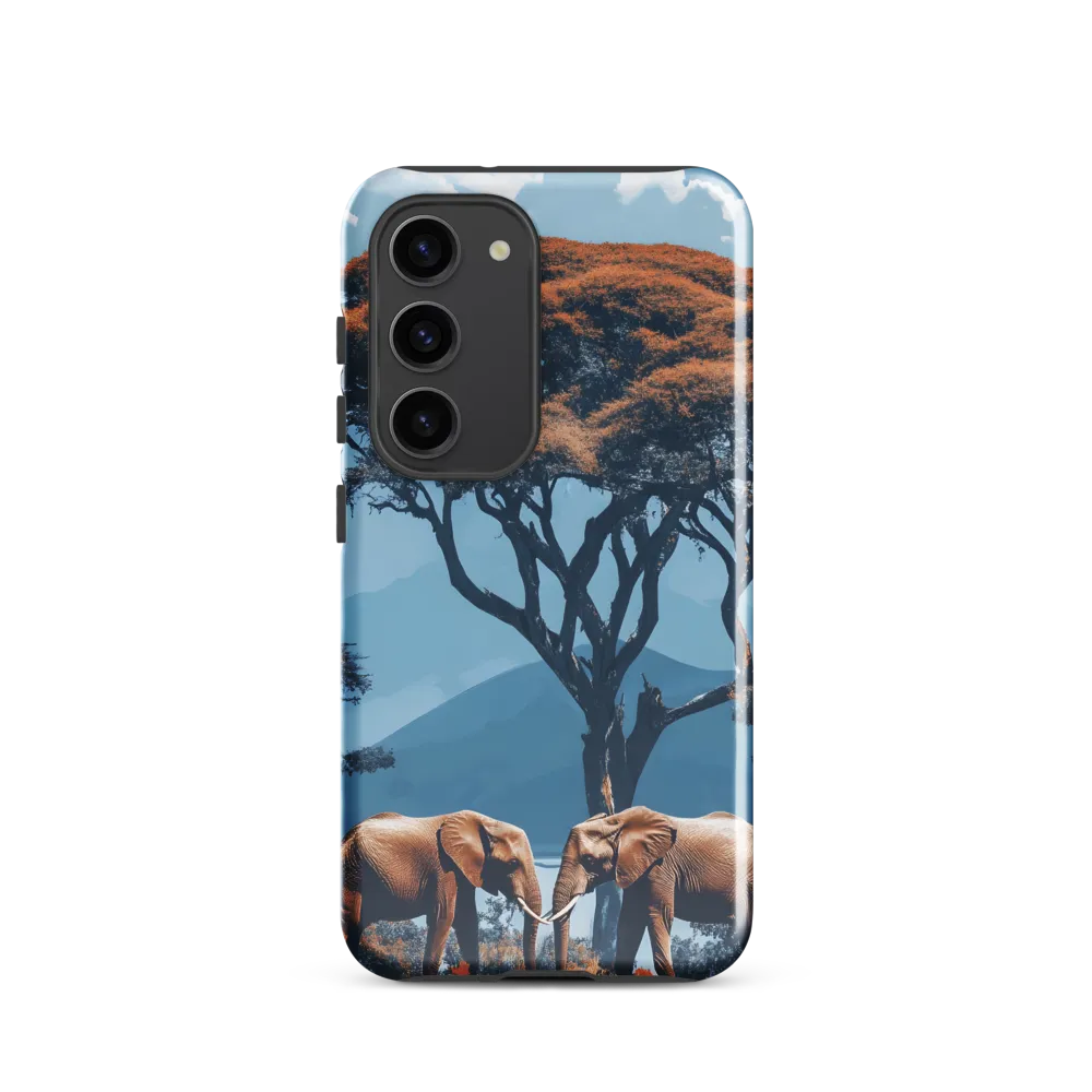 Elephants Amidst Serenity