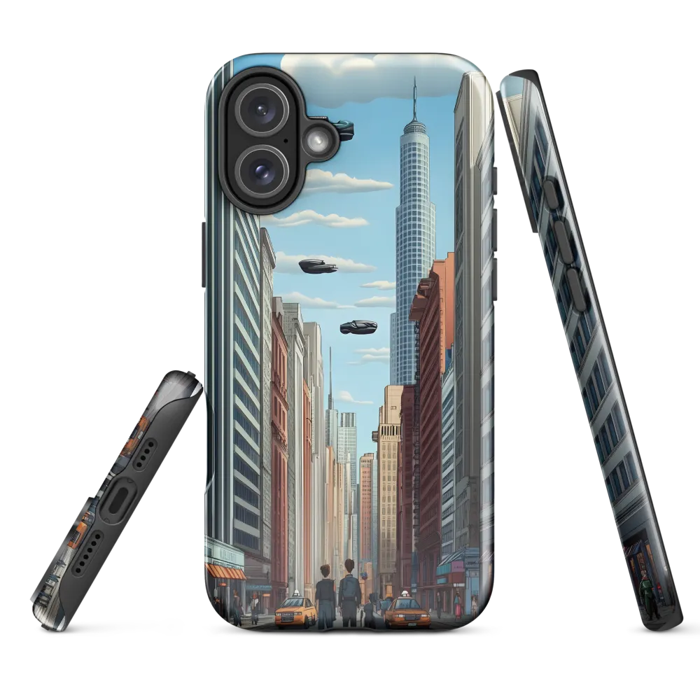 Futuristic Stroll through the Urban Skyline
