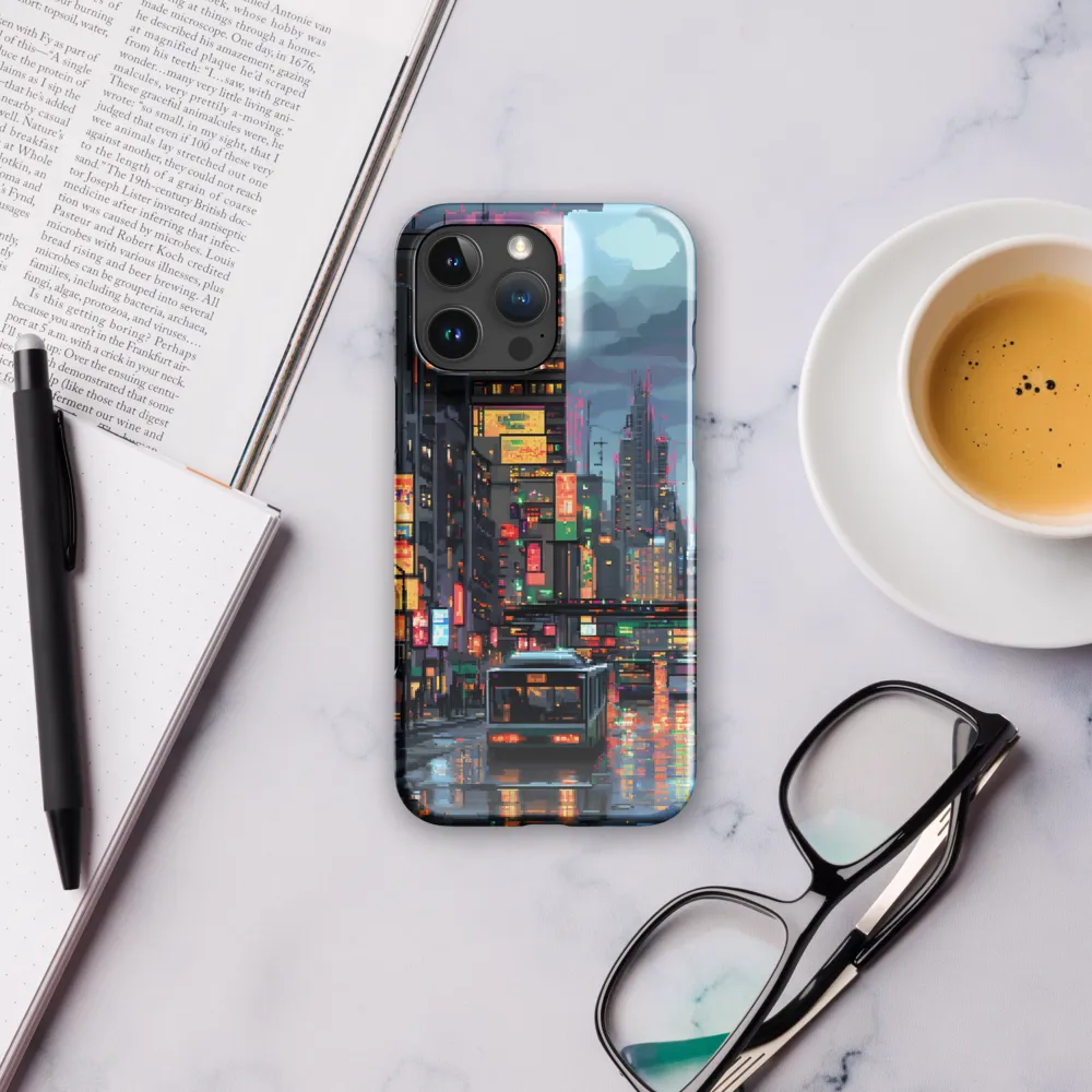 Neon Dreams: A Pixelated Urban Night
