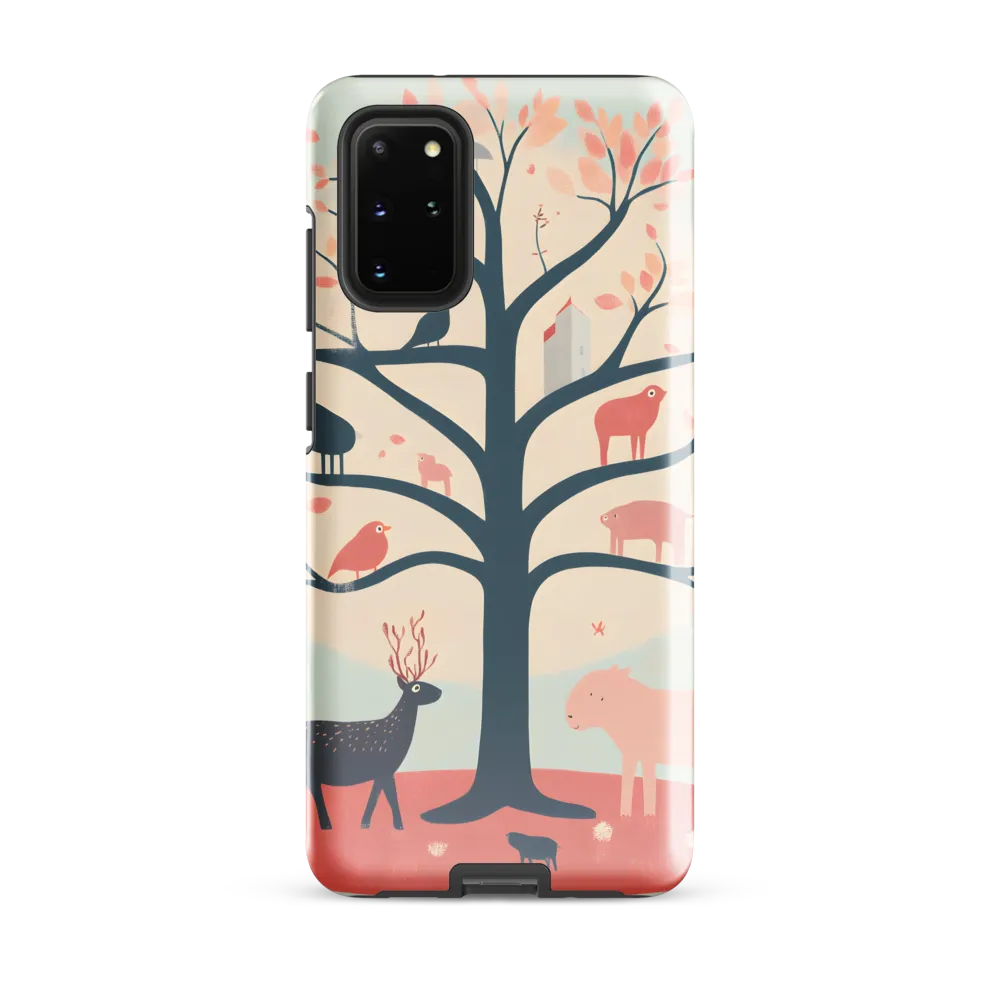 Whimsical Tree with Playful Creatures