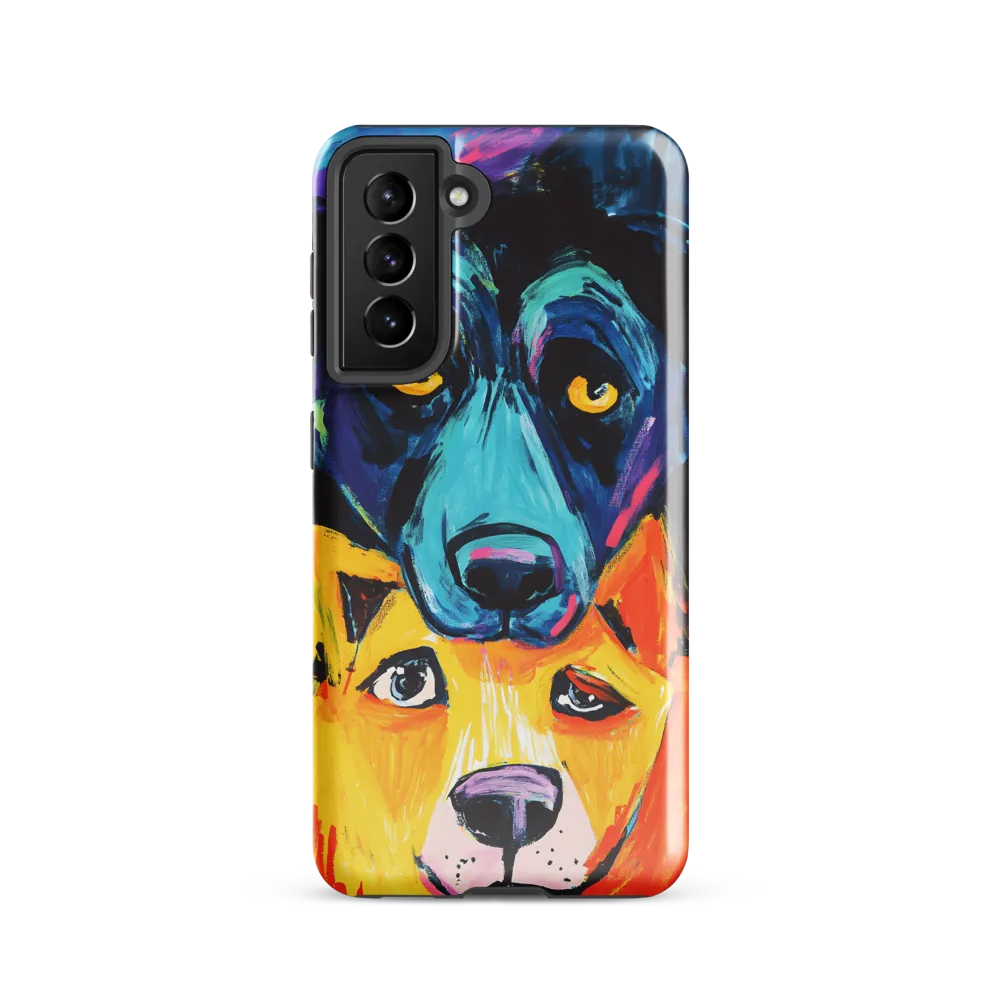 Vibrant Companions: An Expression of Canine Spirit