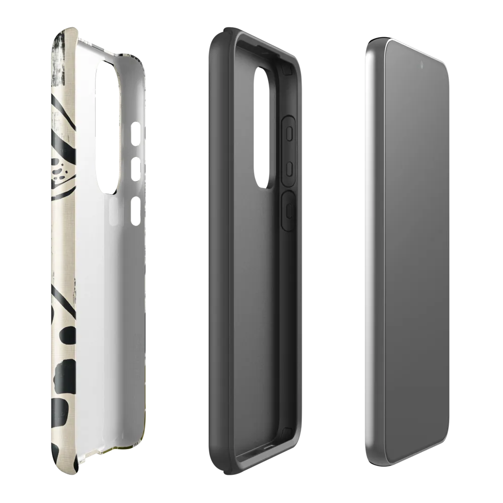 Leopard in Silhouette: A Modern Appeal | Phone Case |  S23 Plus | Tough Case | Glossy