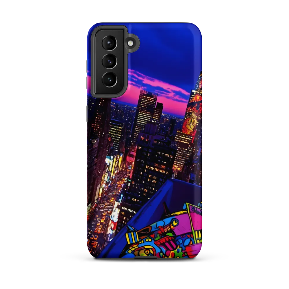 Neon Twilight: A City in Vibrance