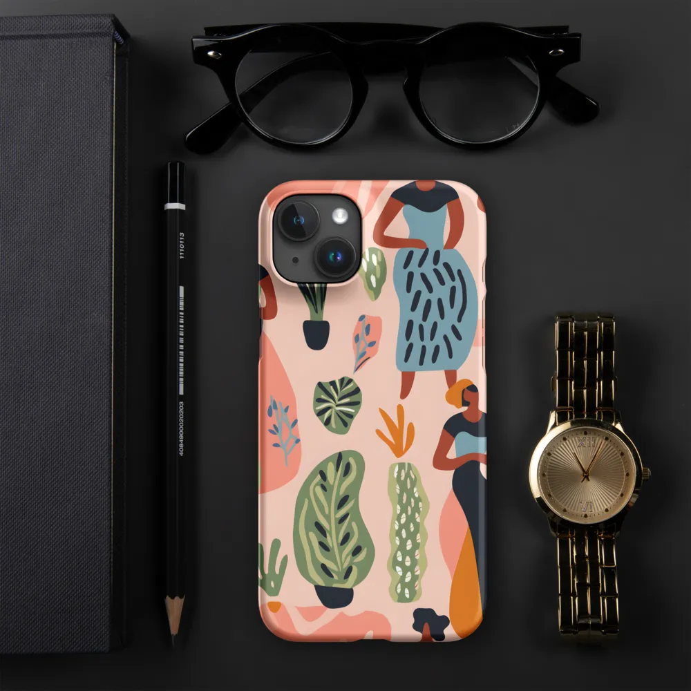 Harmony of Nature and Femininity | Phone Case |  15 Plus | Snap Case | Matte