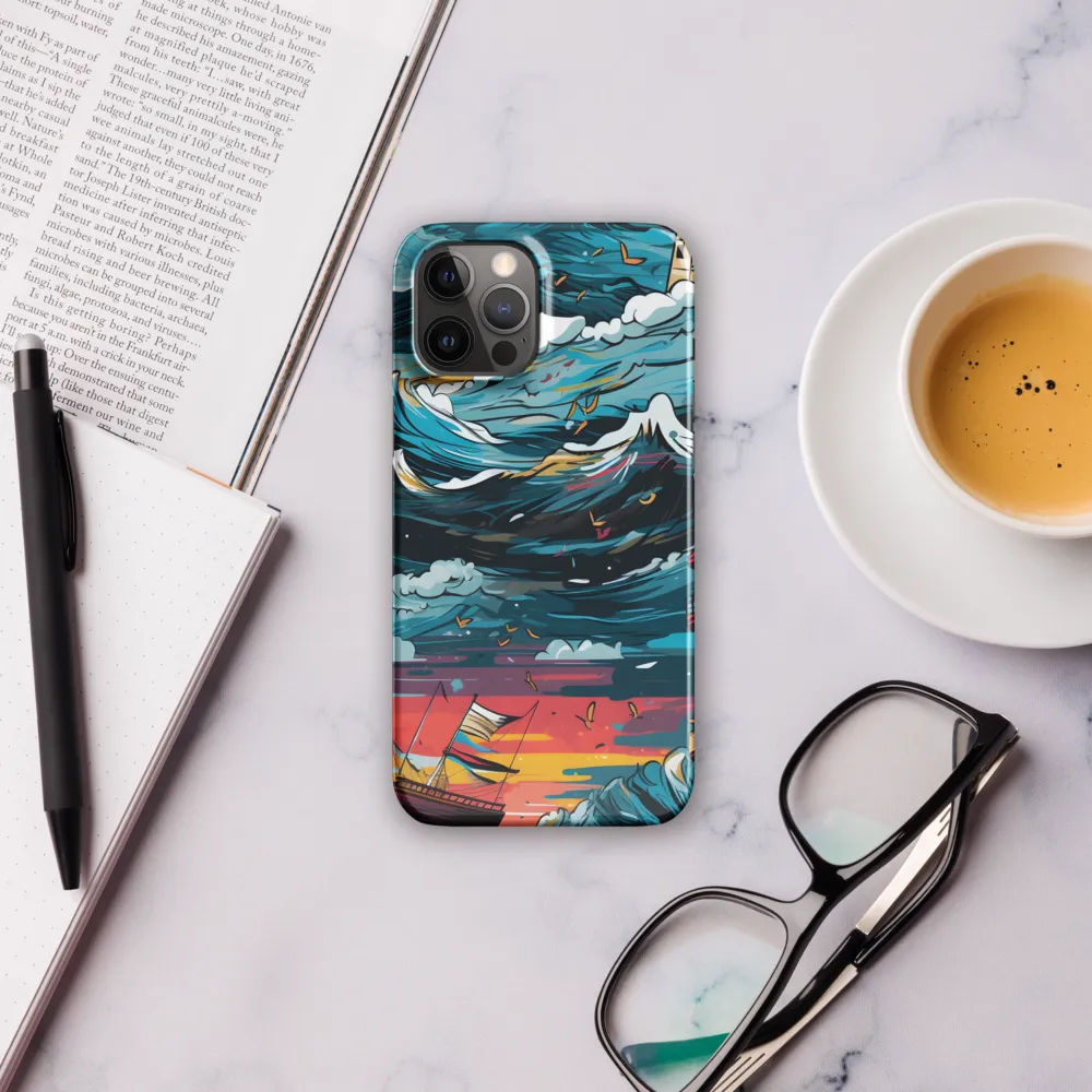 Turbulent Seas: A Lighthouse Adventure | Phone Case |  12 Pro Max | Snap Case | Glossy