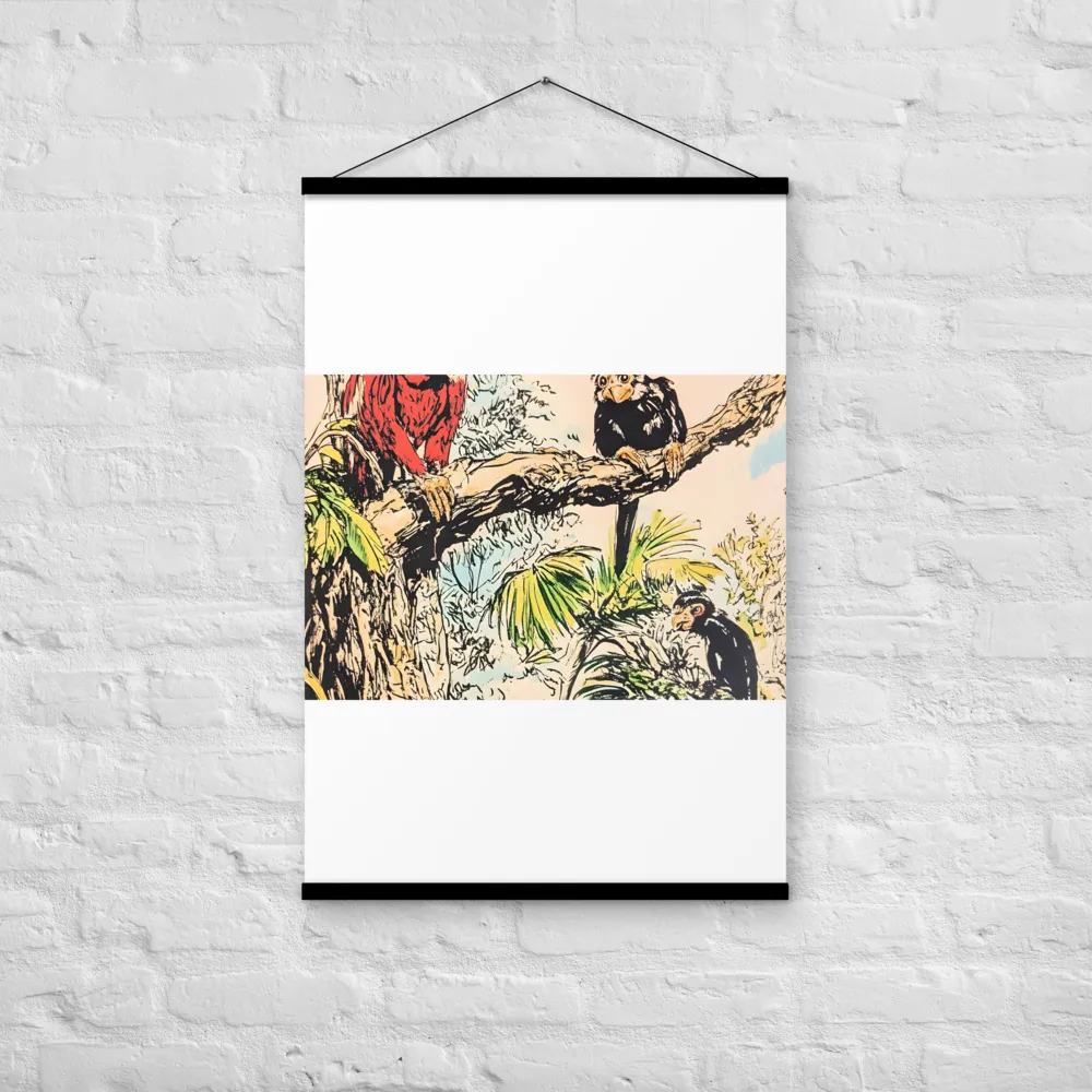 Jungle Harmony | Poster With Black Wood Hanger | 24″×36″