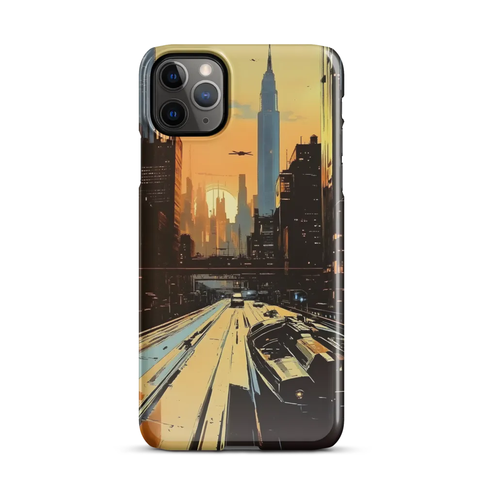 Metro Nexus: A Futuristic Cityscape | Phone Case |  11 Pro Max | Snap Case | Glossy