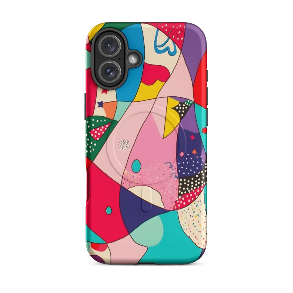 Playful Geometry in Color | Phone Case |  16 Plus | MagSafe® Tough Case | Matte