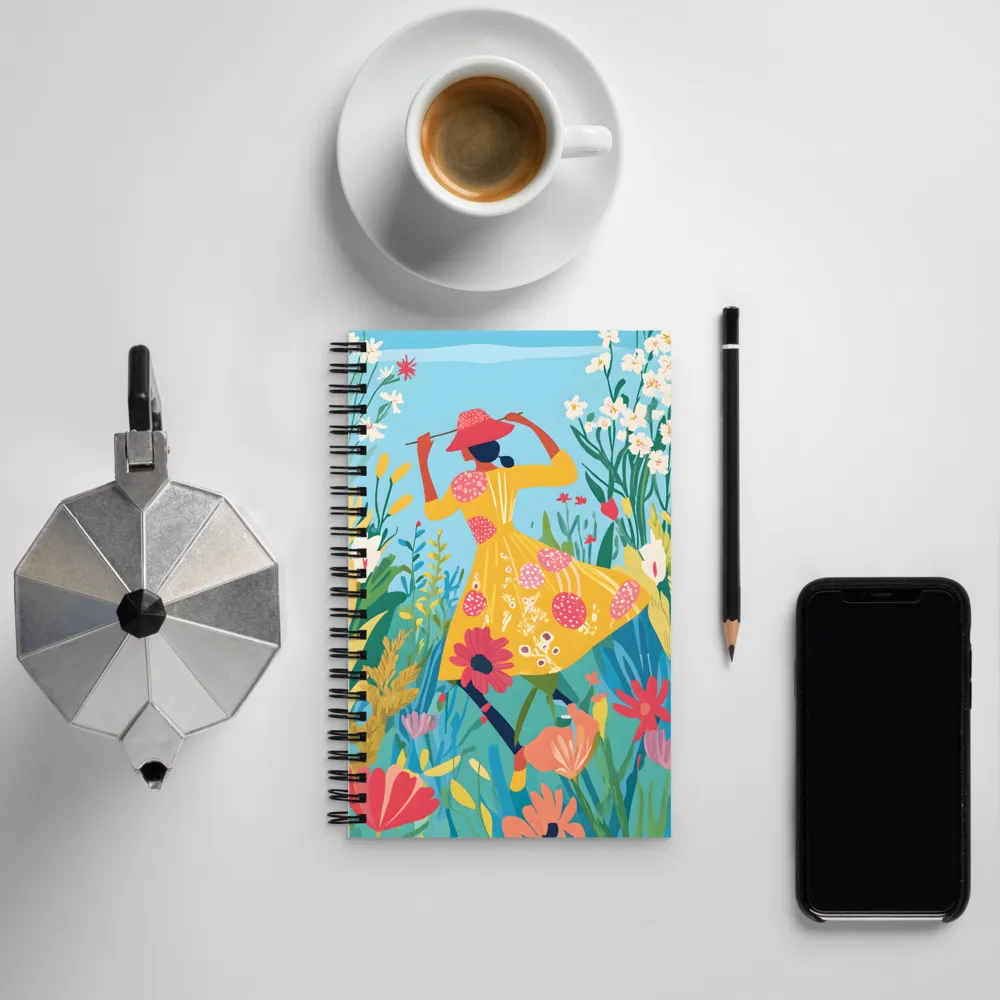 Dancing Among Blossoms | Spiral Notebook