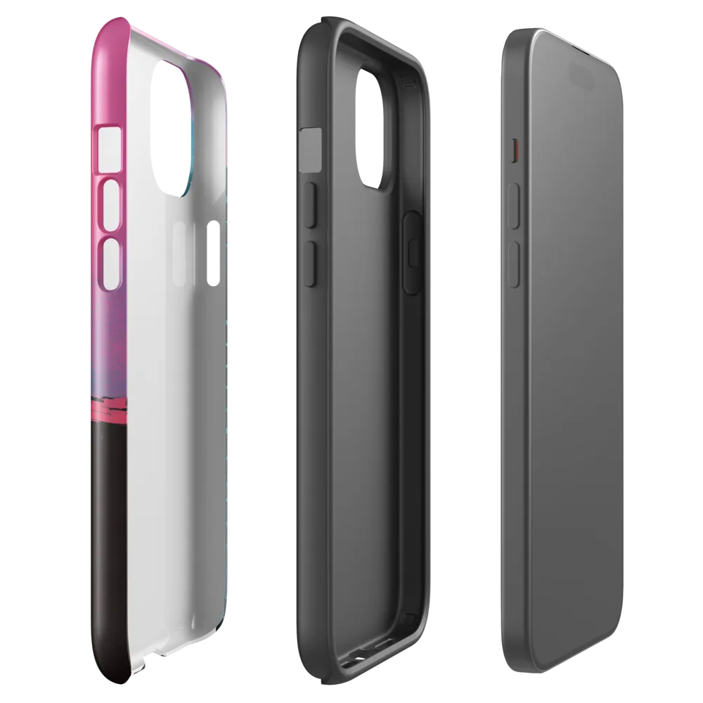 Neon Horizon | Phone Case |  15 Plus | Tough Case | Glossy
