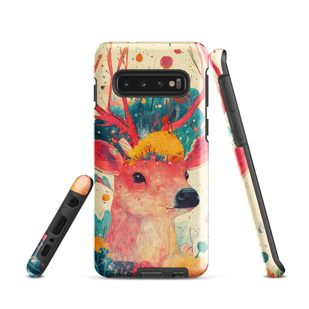 Whimsical Harmony: A Deer in Bloom