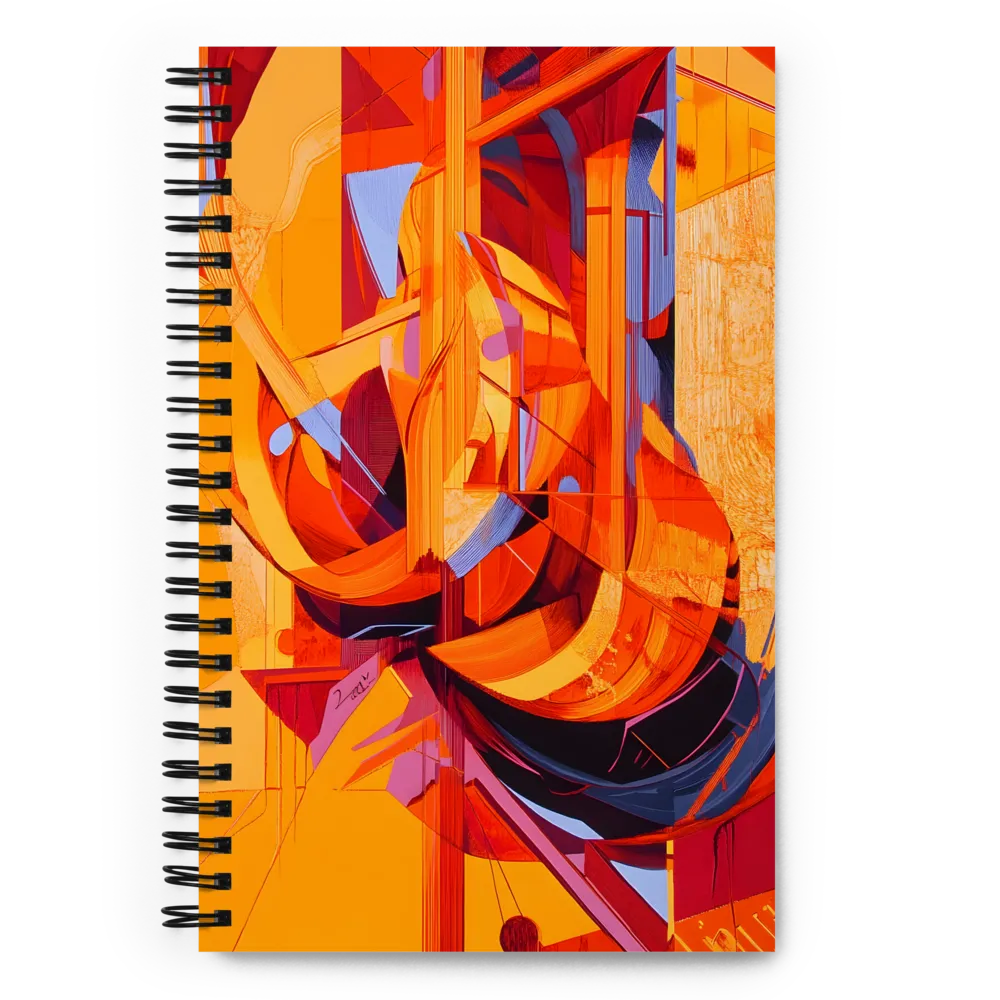 Dynamic Abstract Symphony | Spiral Notebook