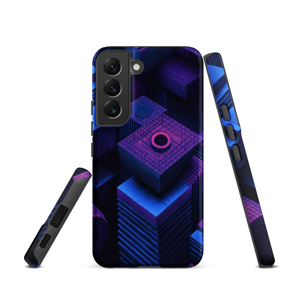 Geometric Dreams in Blue and Purple