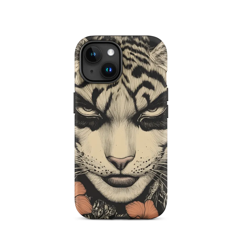 Feline Majesty: The Human-Leopard Connection | Phone Case |  15 | Tough Case | Matte