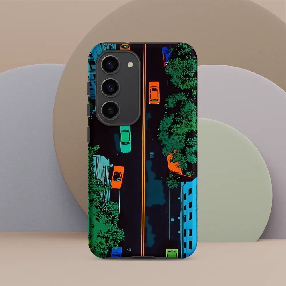 Urban Pulse: A Colorful Intersection