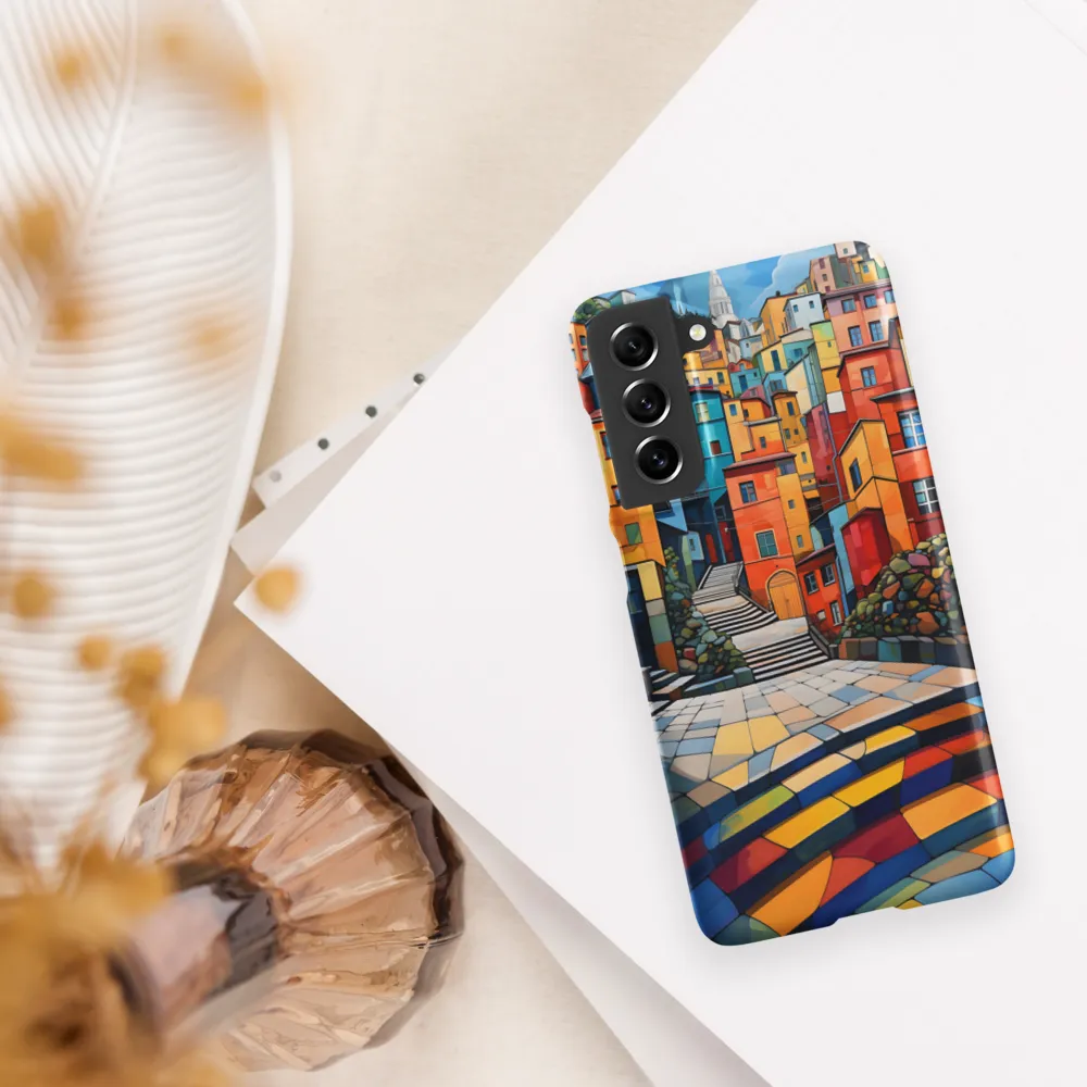 Vibrant Village: A Cubist Journey
