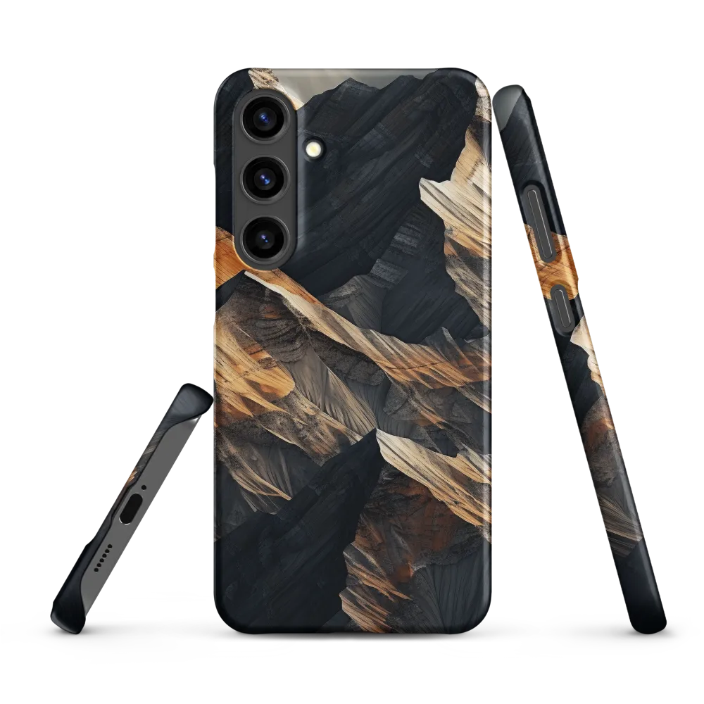 Ethereal Peaks: A Dance of Light and Shadow | Phone Case |  S24 Plus | Snap Case | Matte
