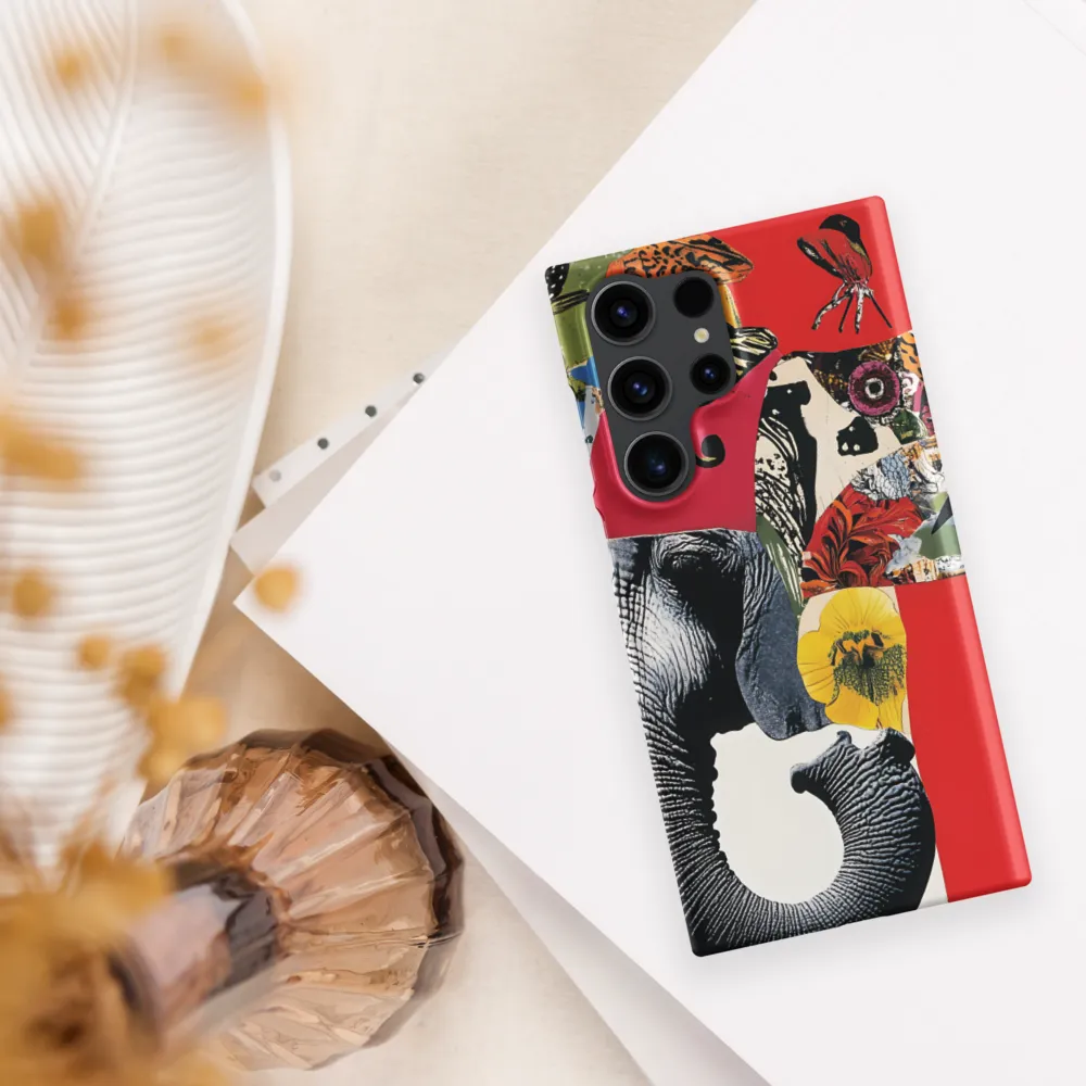 Whimsical Elephant: A Vibrant Collage of Life