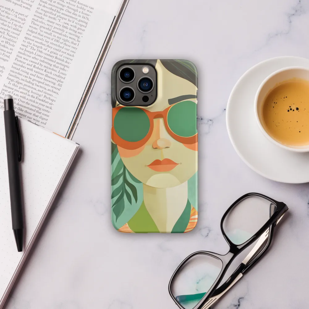 Bold Serenity: A Modern Portrait | Phone Case |  13 Pro Max | Snap Case | Matte