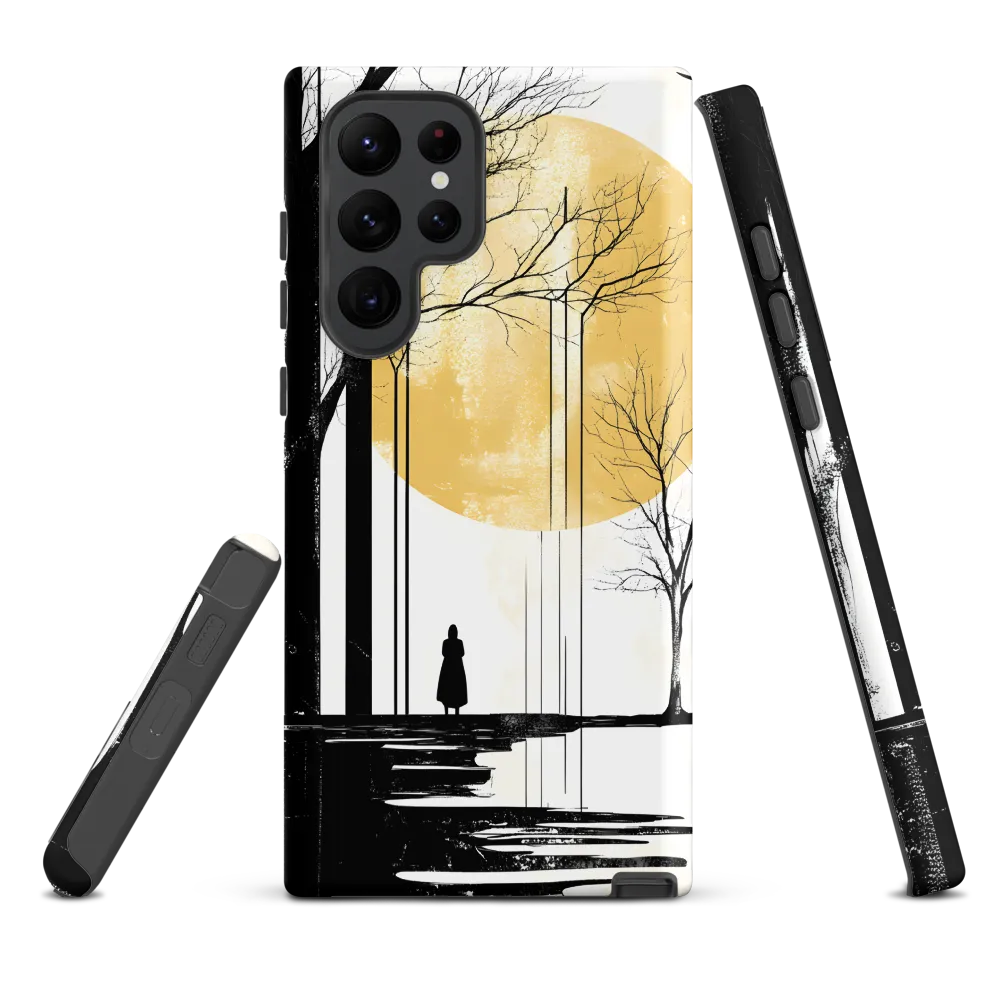 Solitude Under the Yellow Sun | Phone Case |  S22 Ultra | Tough Case | Matte