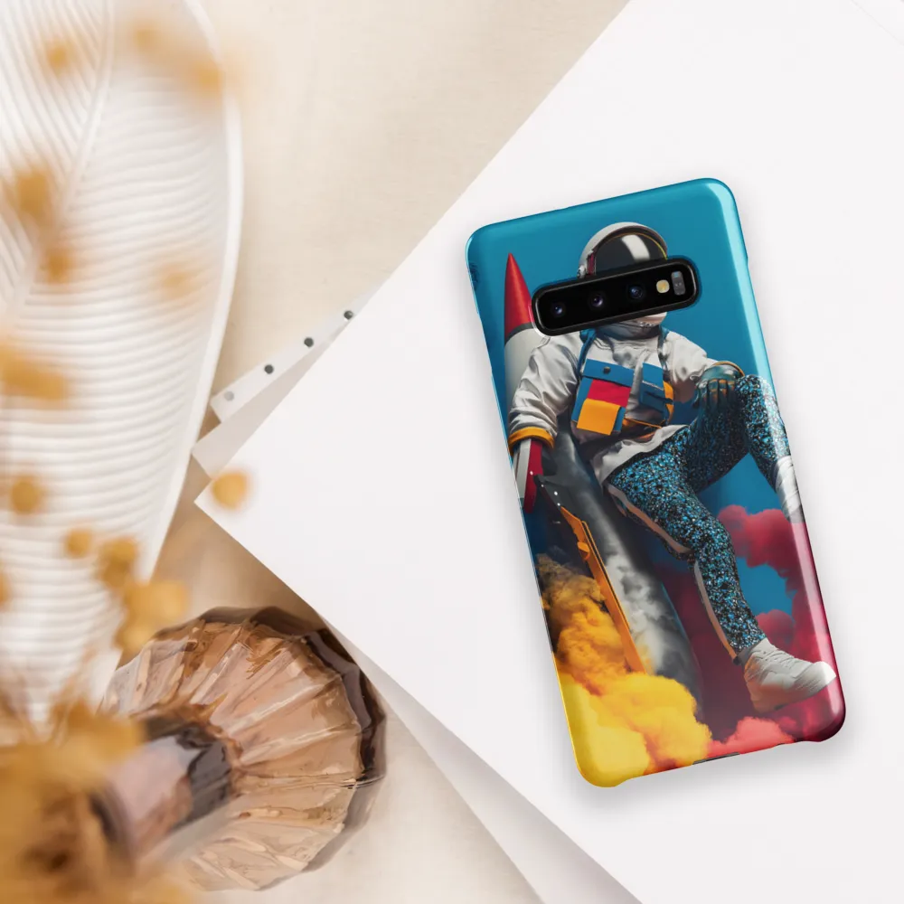 Lift Off: A Colorful Cosmic Journey | Phone Case |  S10 Plus | Snap Case | Glossy