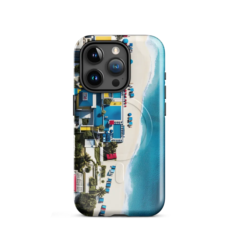 Coastal Harmony: An Aerial Oasis | Phone Case |  15 Pro | MagSafe® Tough Case | Glossy