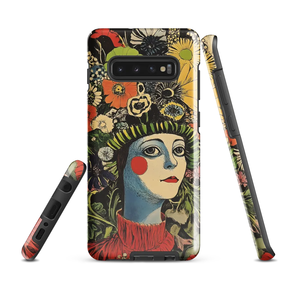 Floral Whimsy: A Portrait of Nature's Embrace | Phone Case |  S10 Plus | Tough Case | Glossy