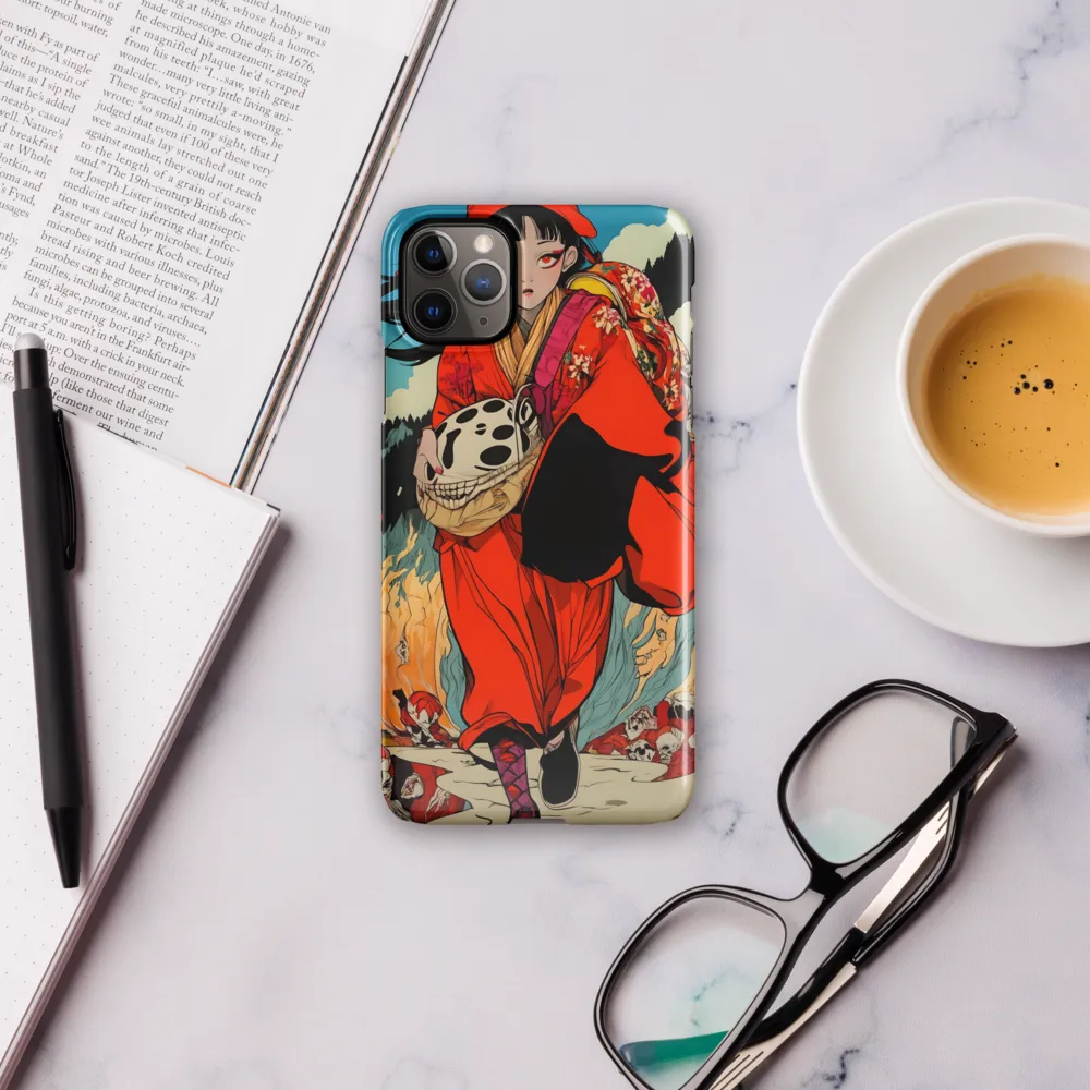 The Girl in Flames | Phone Case |  11 Pro Max | Snap Case | Glossy