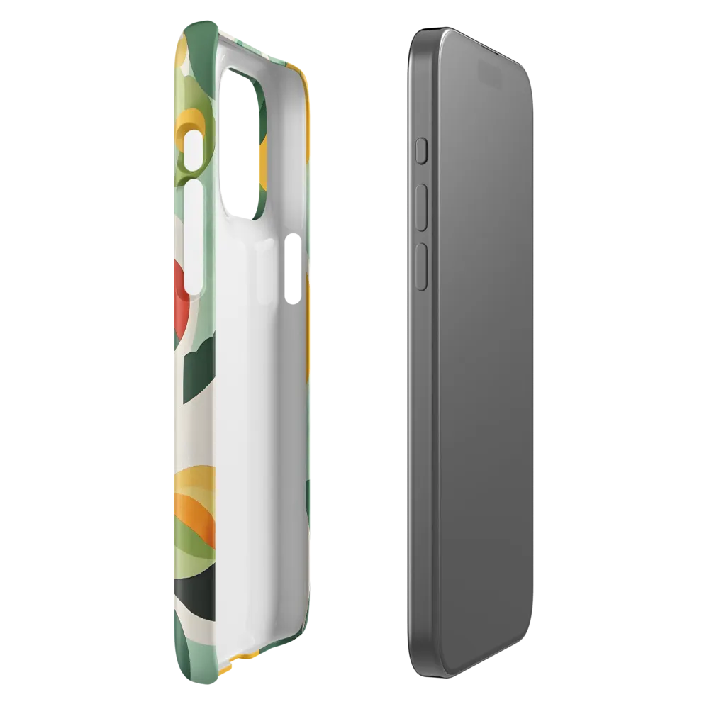 Harmony in Shapes: A Playful Abstract Design | Phone Case |  15 Pro Max | Snap Case | Glossy