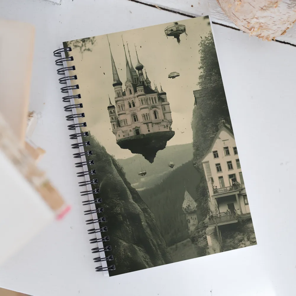 The Floating Castle of Dreams | Spiral Notebook